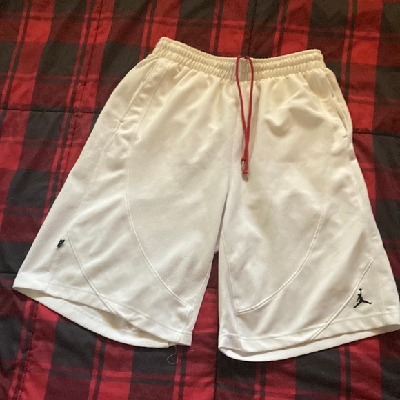 Jordan Shorts L Long White Jordan Mens Basketball Shorts Poshmark